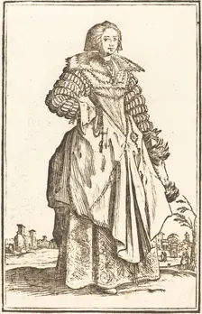 Noble Woman with Large Collar. Creator: Unknown