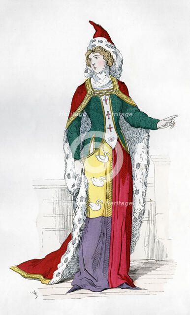 Noblewoman of the time of Charles V of France, 1364 (1882-1884). Artist: Unknown