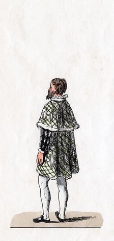 Nobleman, costume design for Shakespeare's play, Henry VIII, 19th century
