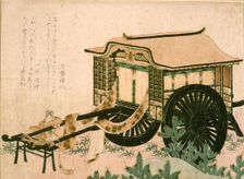 Nobleman's Cart, 19th century. Creator: Hokusai