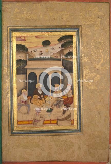 Nobleman Visiting Saint at his Shrine, 17 - 18th century. Creator: Unknown.