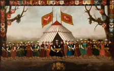 Noblemen in Voivodeship Uniforms, end of 18th century. Creator: Unknown