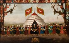 Noblemen in Voivodeship Uniforms, end of 18th century. Creator: Unknown