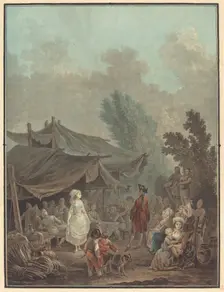 Noce de Village (Village Wedding), 1785. Creator: Charles-Melchior Descourtis