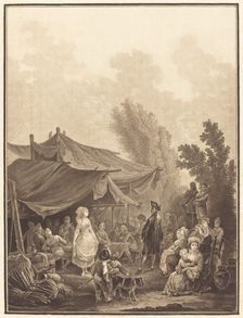 Noce de Village (Village Wedding), 1785. Creator: Charles-Melchior Descourtis