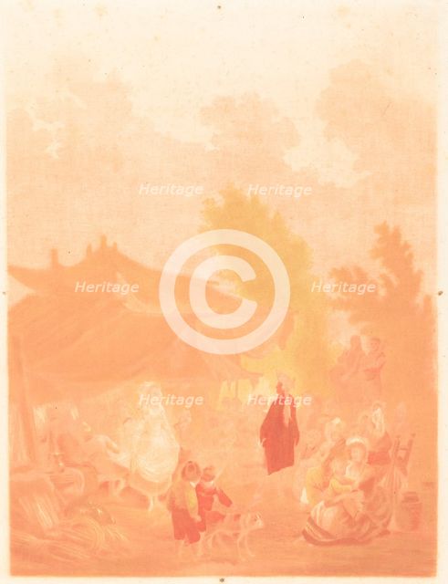 Noce de Village (Village Wedding), 1785. Creator: Charles-Melchior Descourtis.