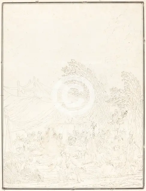Noce de Village (Village Wedding), 1785. Creator: Charles-Melchior Descourtis.