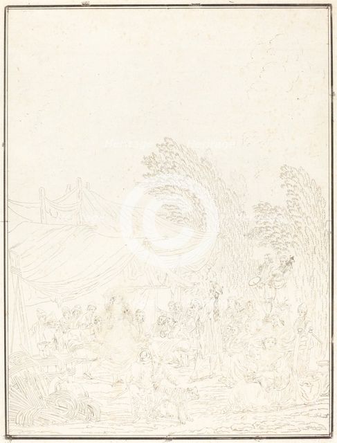 Noce de Village (Village Wedding), 1785. Creator: Charles-Melchior Descourtis.