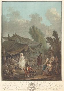 Noce de Village (Village Wedding), 1785. Creator: Charles-Melchior Descourtis
