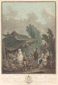 Noce de Village (Village Wedding), 1785. Creator: Charles-Melchior Descourtis