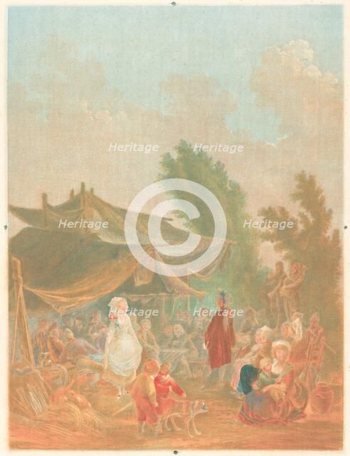 Noce de Village (Village Wedding), 1785. Creator: Charles-Melchior Descourtis.
