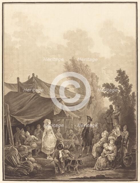 Noce de Village (Village Wedding), 1785. Creator: Charles-Melchior Descourtis.