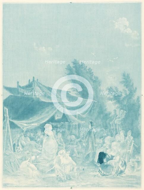 Noce de Village (Village Wedding), 1785. Creator: Charles-Melchior Descourtis.