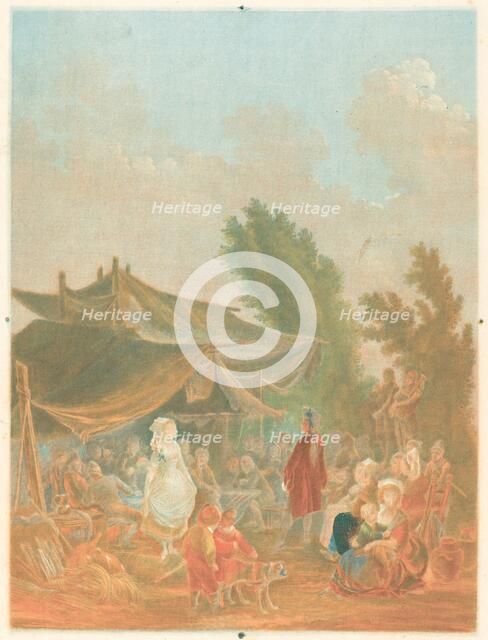 Noce de Village (Village Wedding), 1785. Creator: Charles-Melchior Descourtis.