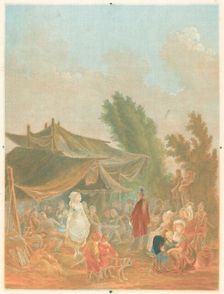 Noce de Village (Village Wedding), 1785. Creator: Charles-Melchior Descourtis