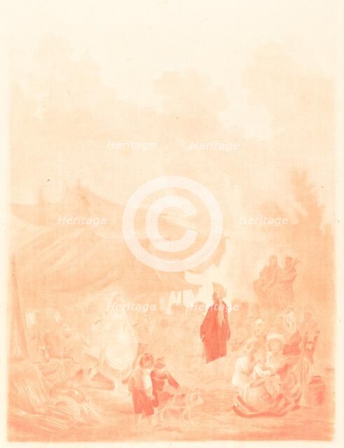 Noce de Village (Village Wedding), 1785. Creator: Charles-Melchior Descourtis.