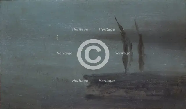 'Nocturne', 1854-1903. Creator: James Abbott McNeill Whistler.