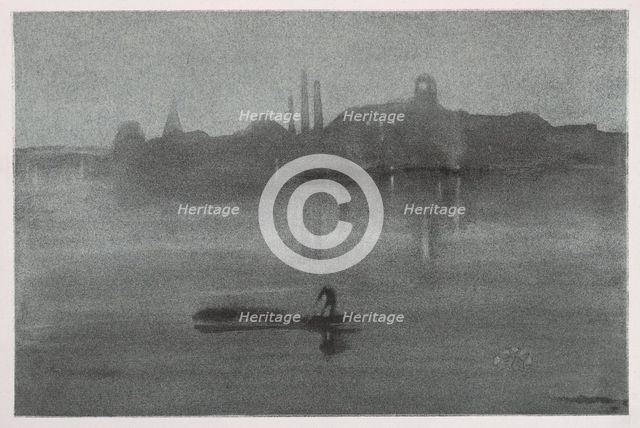 Nocturne, 1878. Creator: James McNeill Whistler (American, 1834-1903).