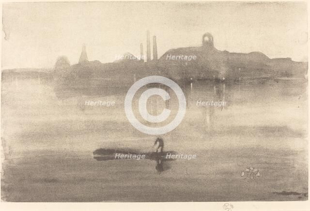 Nocturne, 1878. Creator: James Abbott McNeill Whistler.