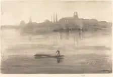 Nocturne, 1878. Creator: James Abbott McNeill Whistler