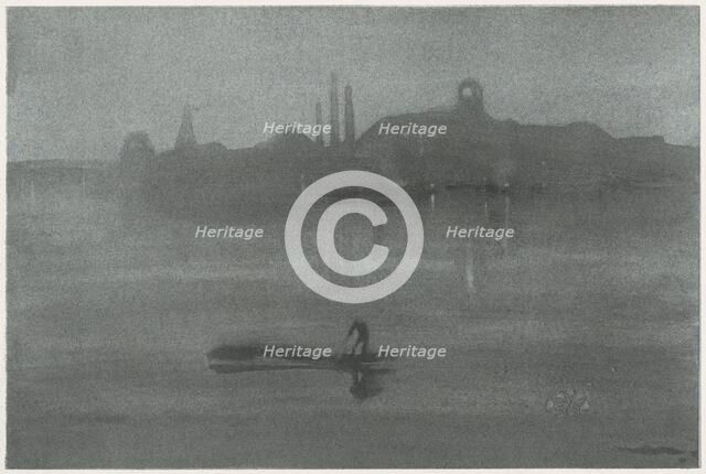 Nocturne, 1878. Creator: James Abbott McNeill Whistler.