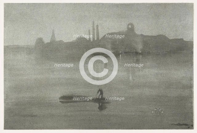 Nocturne, 1878. Creator: James Abbott McNeill Whistler.