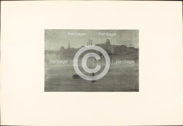 Nocturne, 1878/1887. Creator: James Abbott McNeill Whistler.