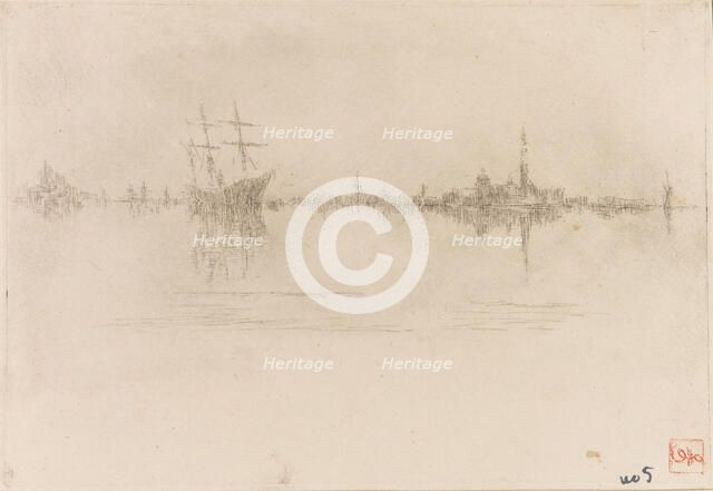 Nocturne, 1879-1880. Creator: James Abbott McNeill Whistler.