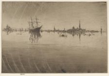 Nocturne, 1879-1880. Creator: James Abbott McNeill Whistler