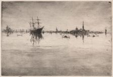 Nocturne, 1879-1880. Creator: James McNeill Whistler (American, 1834-1903)