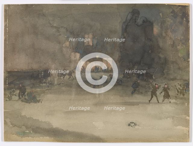 Nocturne: Amsterdam in Winter, 1882. Creator: James Abbott McNeill Whistler.