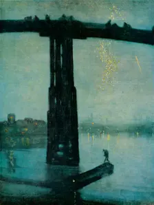 Nocturne: Blue and Gold - Old Battersea Bridge c1872-5. Artist: James Abbott McNeill Whistler
