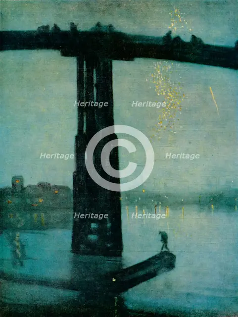 'Nocturne: Blue and Gold - Old Battersea Bridge', c1872-5. Artist: James Abbott McNeill Whistler.