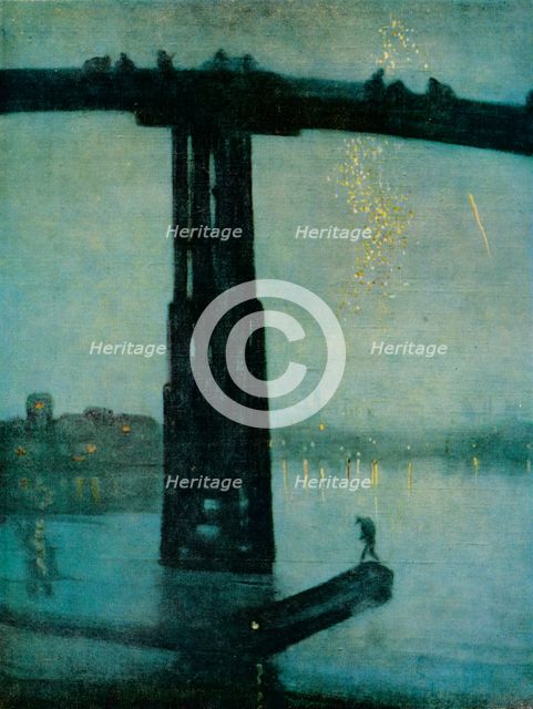 'Nocturne: Blue and Gold - Old Battersea Bridge', c1872-5. Artist: James Abbott McNeill Whistler.