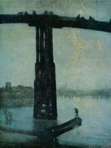 Nocturne: Blue and Gold - Old Battersea Bridge c1872-5. Artist: James Abbott McNeill Whistler