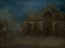 Nocturne, blue and gold - St Mark's, Venice 1879-1903. Creator: James Abbott McNeill Whistler