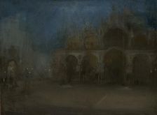 Nocturne, blue and gold - St Mark's, Venice 1879-1903. Artist: James Abbott McNeill Whistler