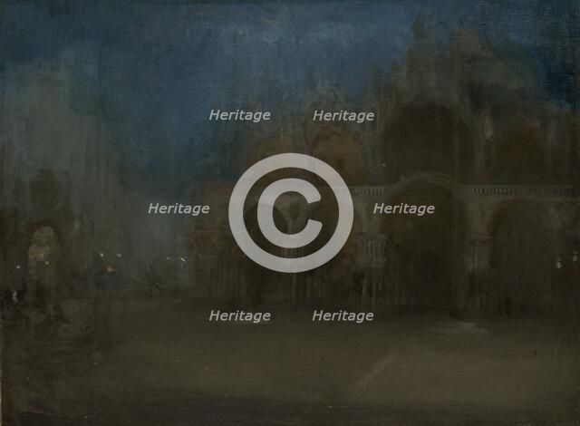'Nocturne, blue and gold - St Mark's, Venice', 1879-1903. Artist: James Abbott McNeill Whistler.