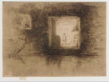 Nocturne: Furnace, 1879-1880. Creator: James Abbott McNeill Whistler
