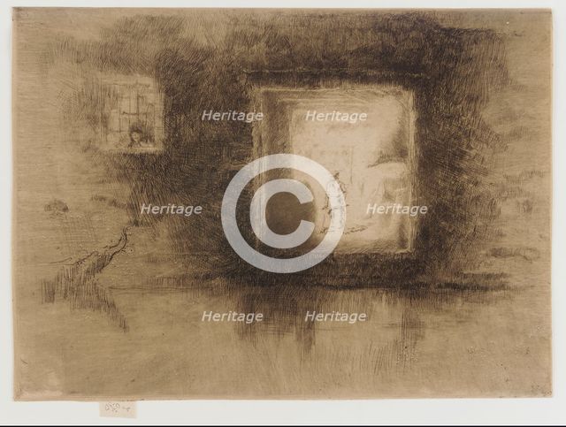 Nocturne: Furnace, 1879-1880. Creator: James Abbott McNeill Whistler.