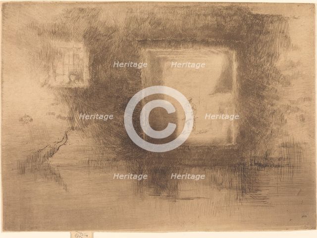 Nocturne: Furnace, 1880. Creator: James Abbott McNeill Whistler.