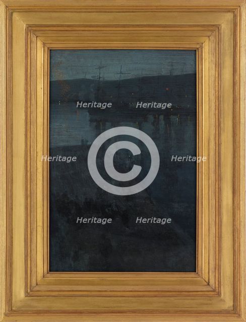 Nocturne in Blue and Gold: Valparaiso, 1866-ca. 1874. Creator: James Abbott McNeill Whistler.