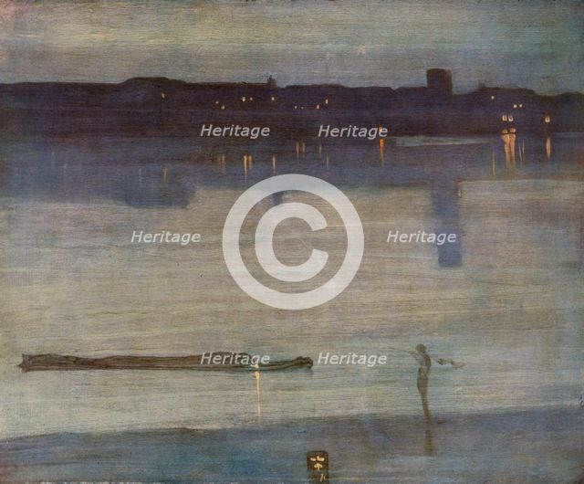 Nocturne in Blue and Green, 1870. Creator: James Abbott McNeill Whistler (1834-1903).