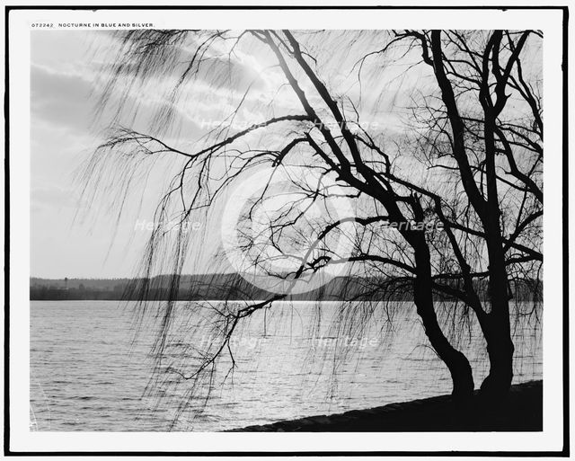 Nocturne in blue and silver, between 1900 and 1920. Creator: Unknown.