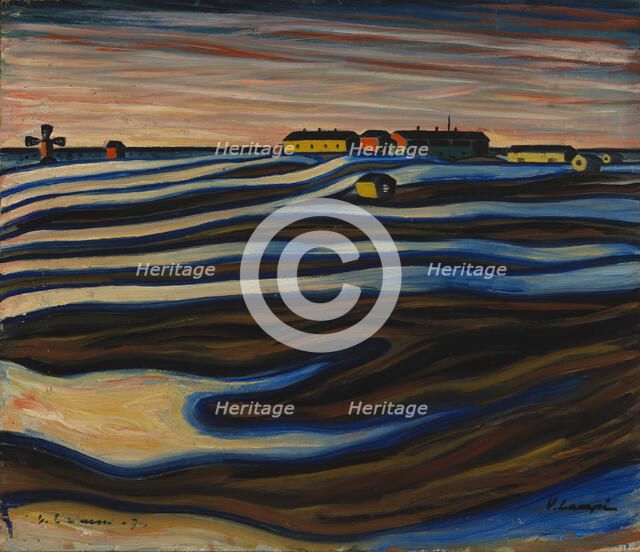 Nocturne (Liminka), 1930. Creator: Vilho Lampi.