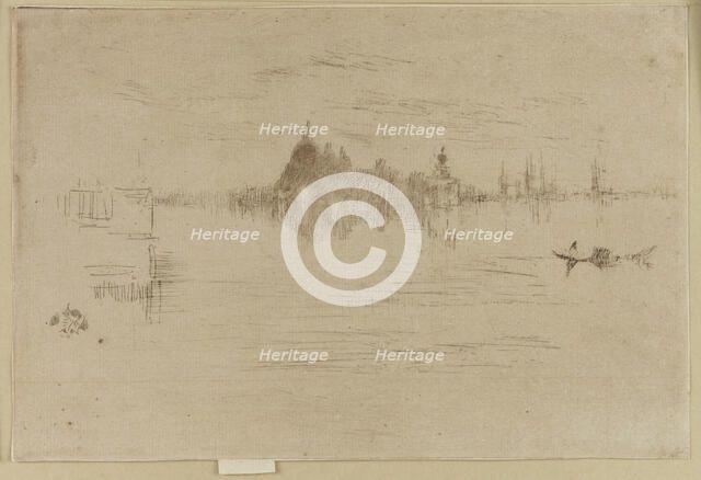 Nocturne: Salute, 1879-1880. Creator: James Abbott McNeill Whistler.