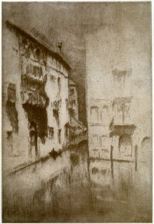 Nocturne: Palaces c1879 (1904).Artist: James Abbott McNeill Whistler