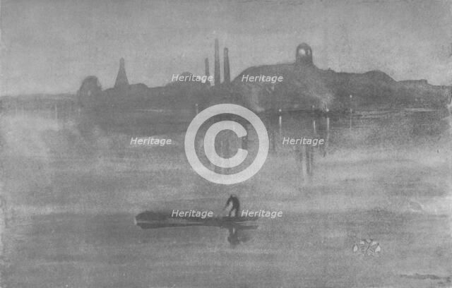 'Nocturne: The Thames at Battersea', 1878, (1904). Artist: James Abbott McNeill Whistler.