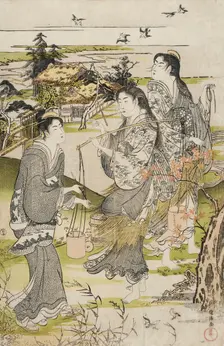 Noda no Tamagawa, c1787. Creator: Kubo Shunman