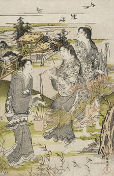 Noda no Tamagawa, c1787. Creator: Kubo Shunman